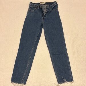 Abercrombie & Fitch Dark Blue Mom High Rise